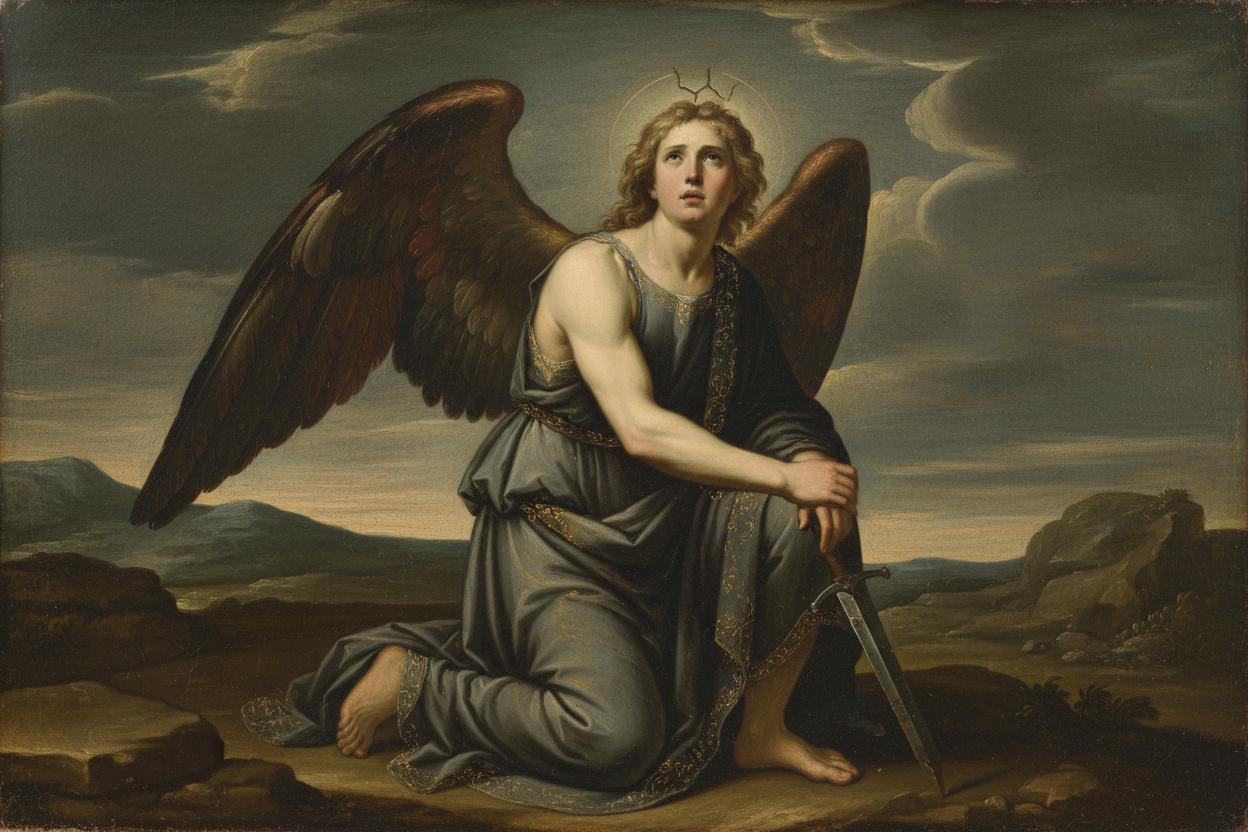  simple Lucifer old world painting